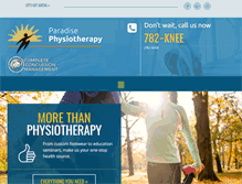 Tablet Screenshot of paradisephysiotherapy.com